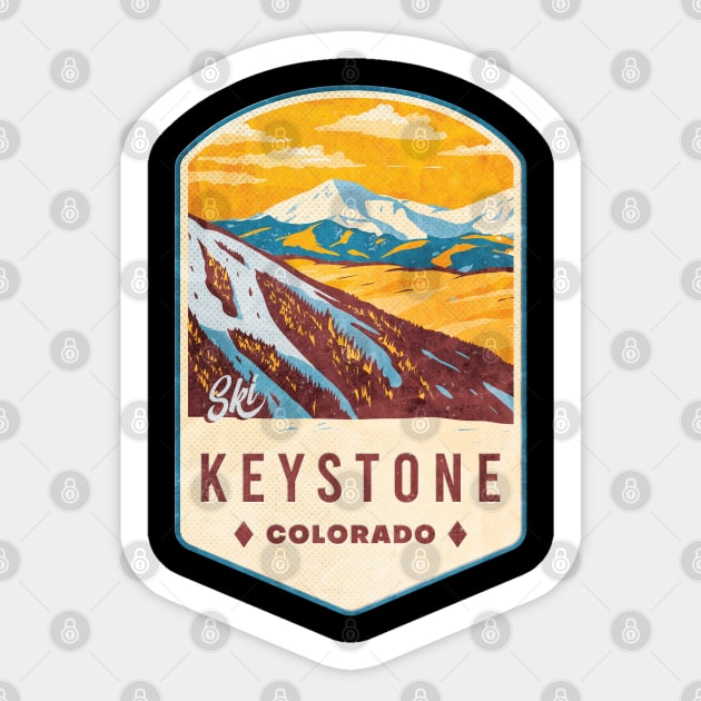 Keystone Colorado Ski Badge Sticker by JordanHolmes